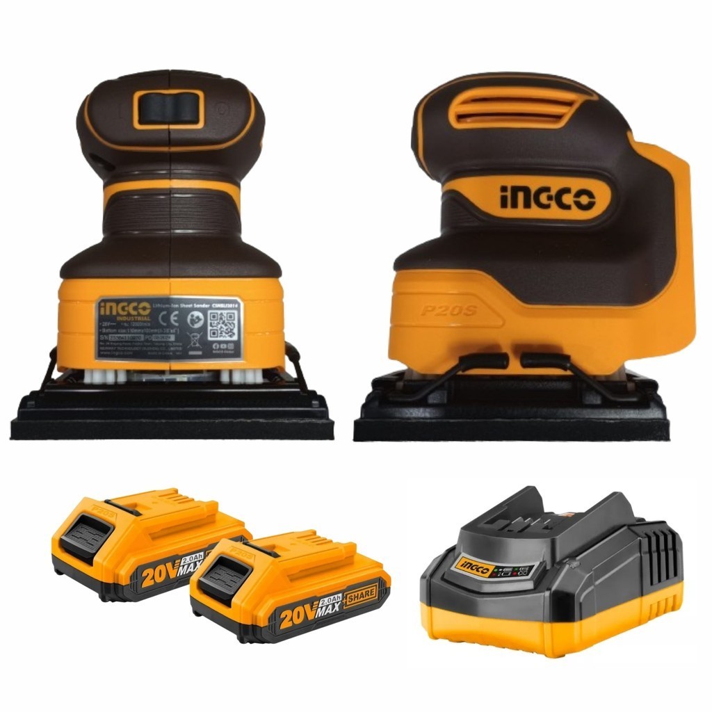 Lixadeira Orbital 110×100 Com Duas Baterias e Carregador