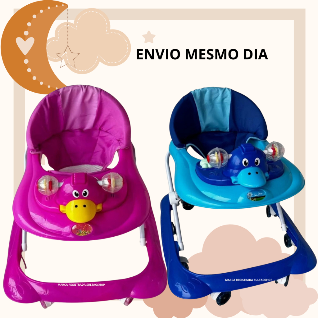 Andador de Bebê Menino e Menina Patinho Musical  + Envio para Todo Brasil