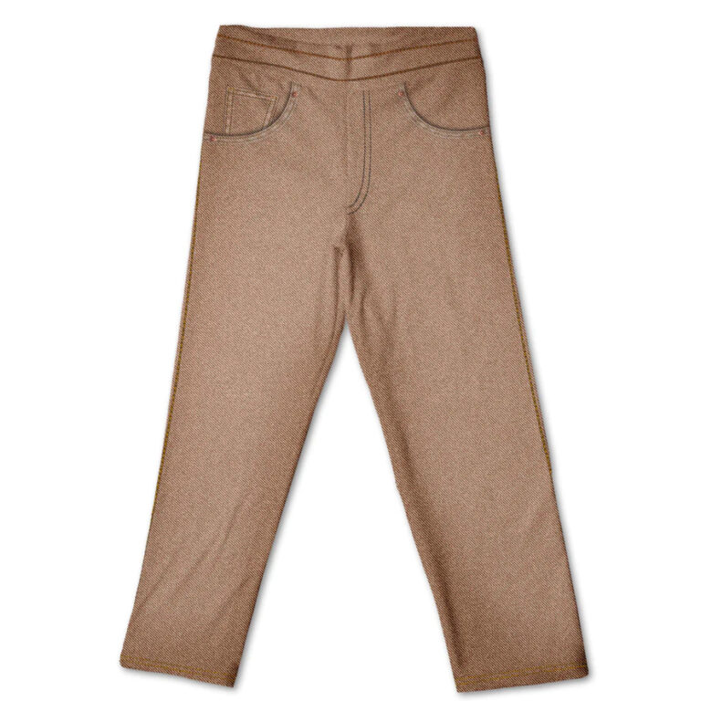 Calça Fake Jeans Infantil Marrom MiniBoo Proteç
