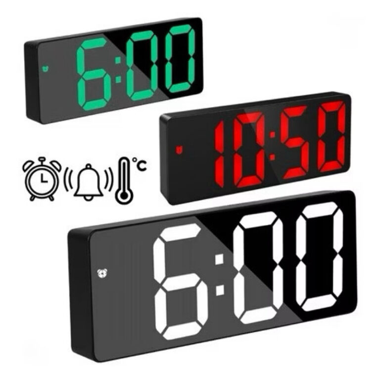 Relógio De Led Digital Mesa Despertador Alarme Te
