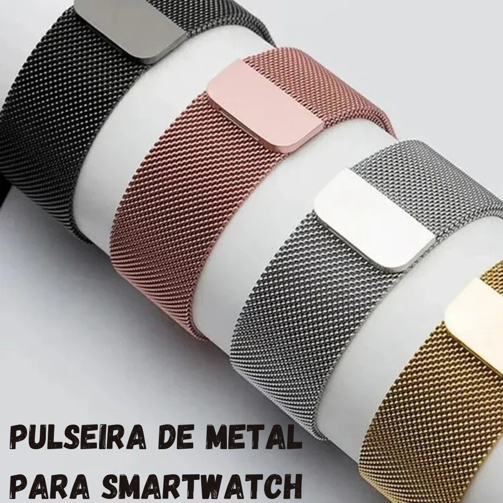 Pulseira de Metal Para Smartwatch Apple Watch