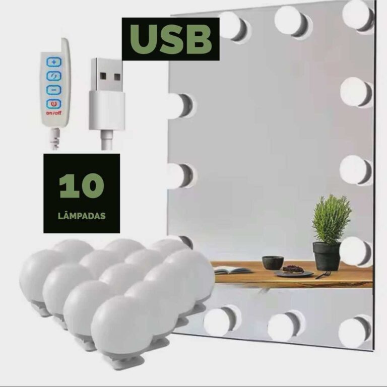 Led Luz Kit 10 Lâmpadas Leds Espelho – Cama