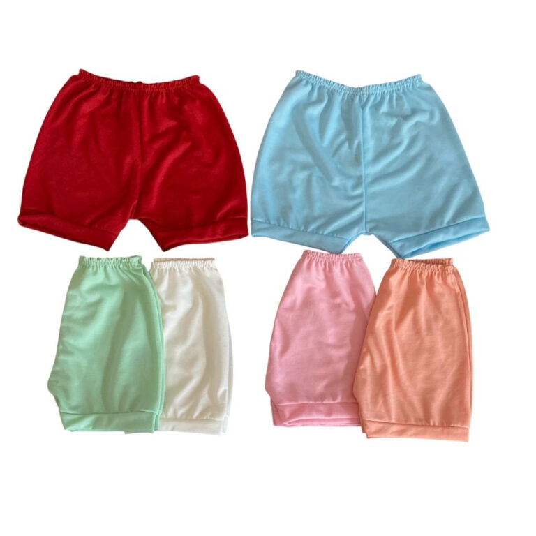 Kit 5 pç short tapa fralda BEBÊ infantil menino 