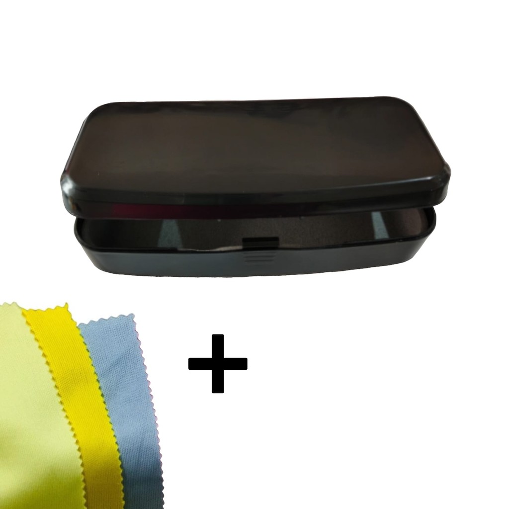 Kit 3 Flanelas + Estojo de pressão cor sortida