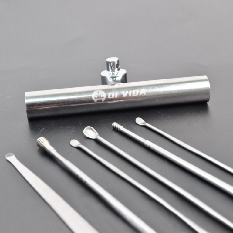 Kit Limpeza de Ouvido  6 Peças em Aço Inoxidáve