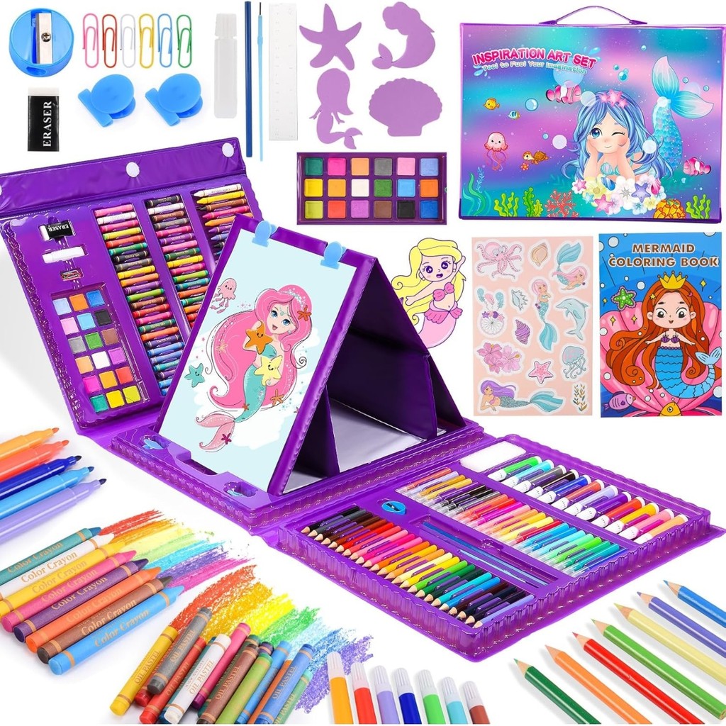 Maleta de Pintura Infantil Estojo Escolar Desenho de Colorir