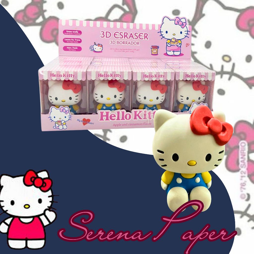 BORRACHA COLECIONÁVEL GIGANTE HELLO KITTY / SANRIO / PAPELARIA FOFA KAWAII / MATERIAL ESCOLAR