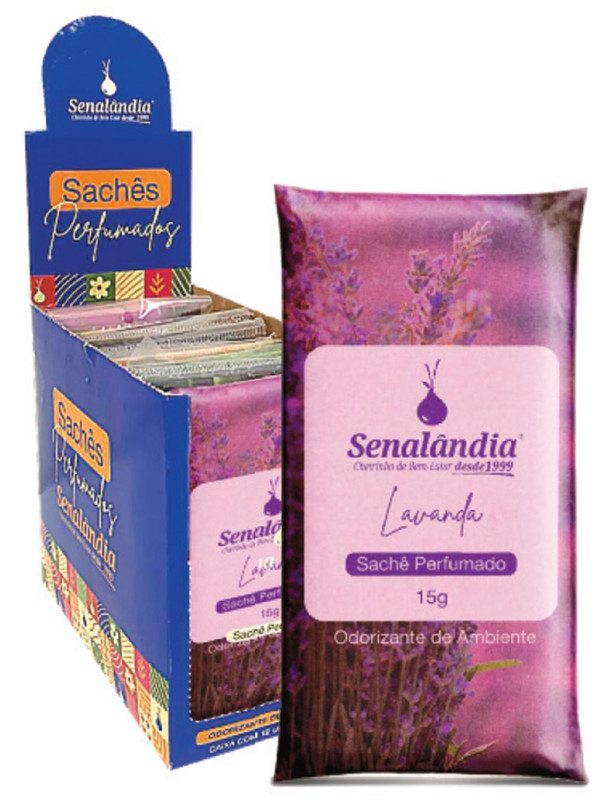 SACHÊ LAVANDA 15G – CAIXA C/ 12 PEÇAS