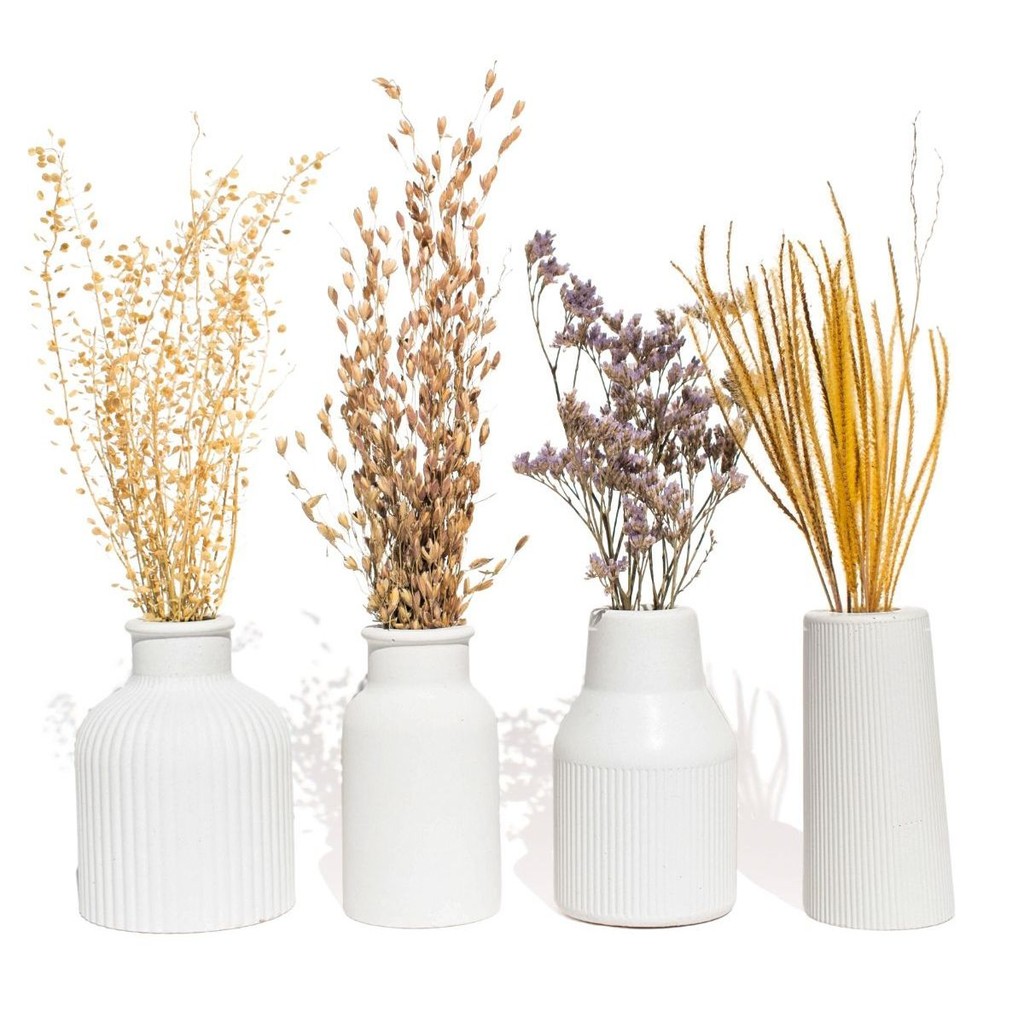 Vaso Decorativo Garrafa Conjunto 4 Pçs Decoração Sala e Casa