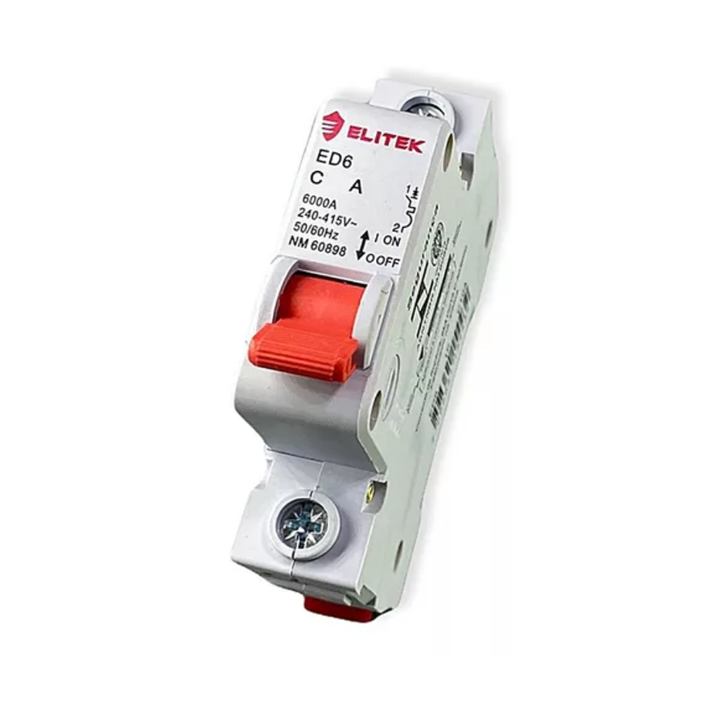 Disjuntor Unipolar Din 6,10,16,20,25,32,40,50,63 Amperes