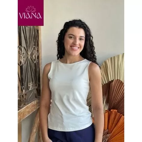 Kit 2 blusas femininas regata trabalho casual