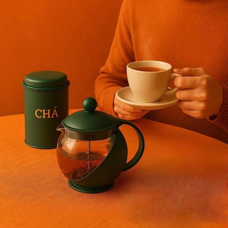 Chaleira Bule de Vidro com Infusor Premium 900 ml 