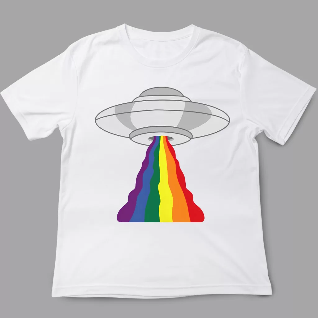 Camiseta Orgulho LGBT Disco Voador