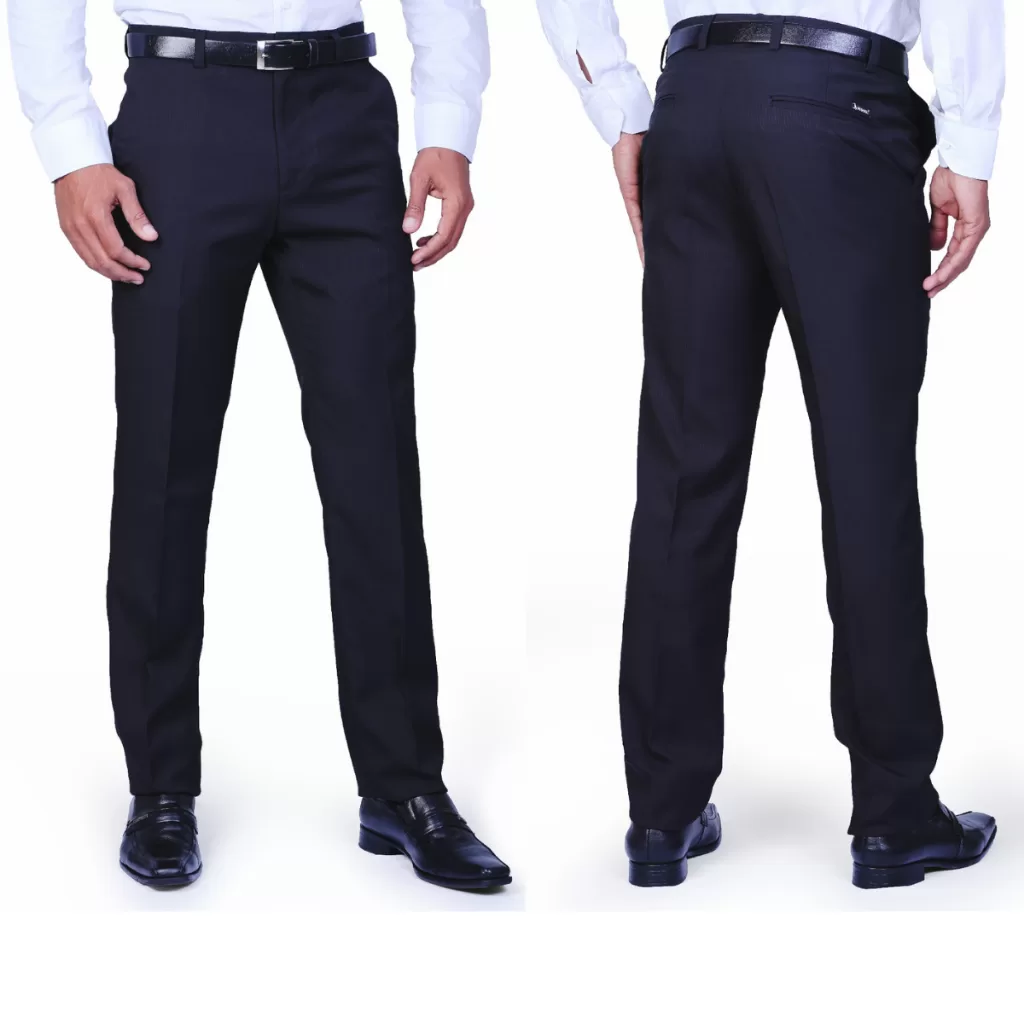 Calça Social Alfaiaria Masculina Lisa Não Amassa Poliester