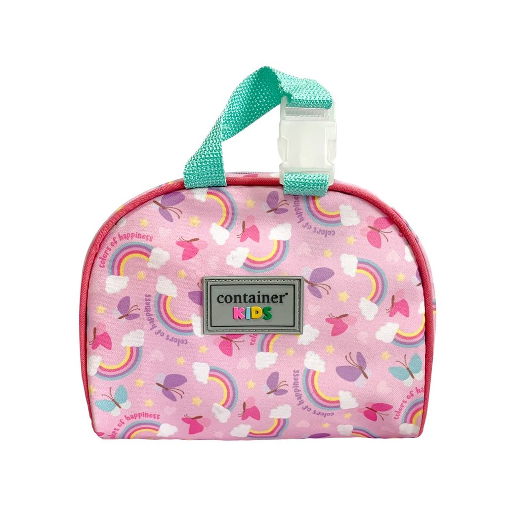 Kit Weekend Arco Íris Rosa – Necessaire + Porta Lanches + Copo 340ml
