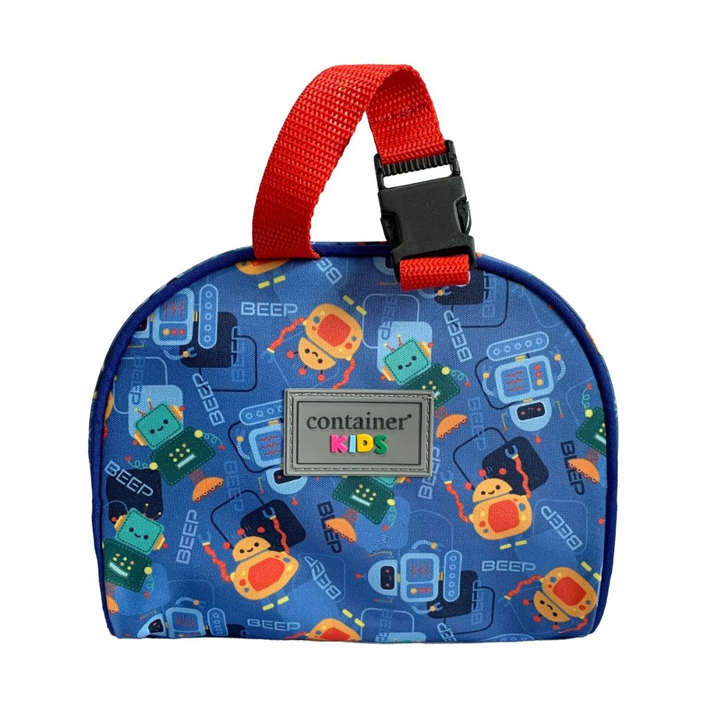 Kit Weekend Robots Azul – Necessaire + Porta Lanches + Copo 340ml