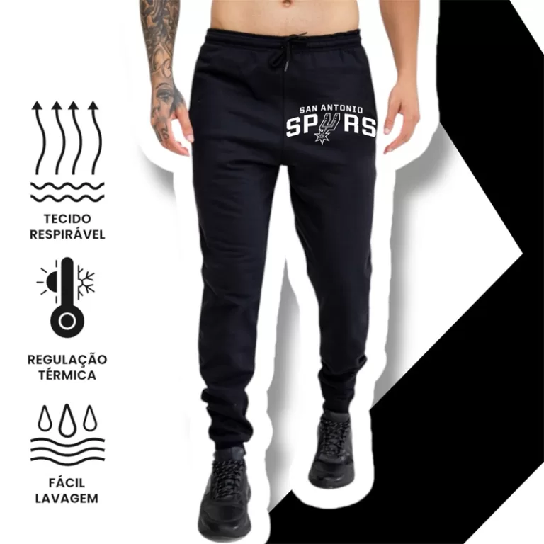 Calça Moletom Grosso Confortável Corrida Times B