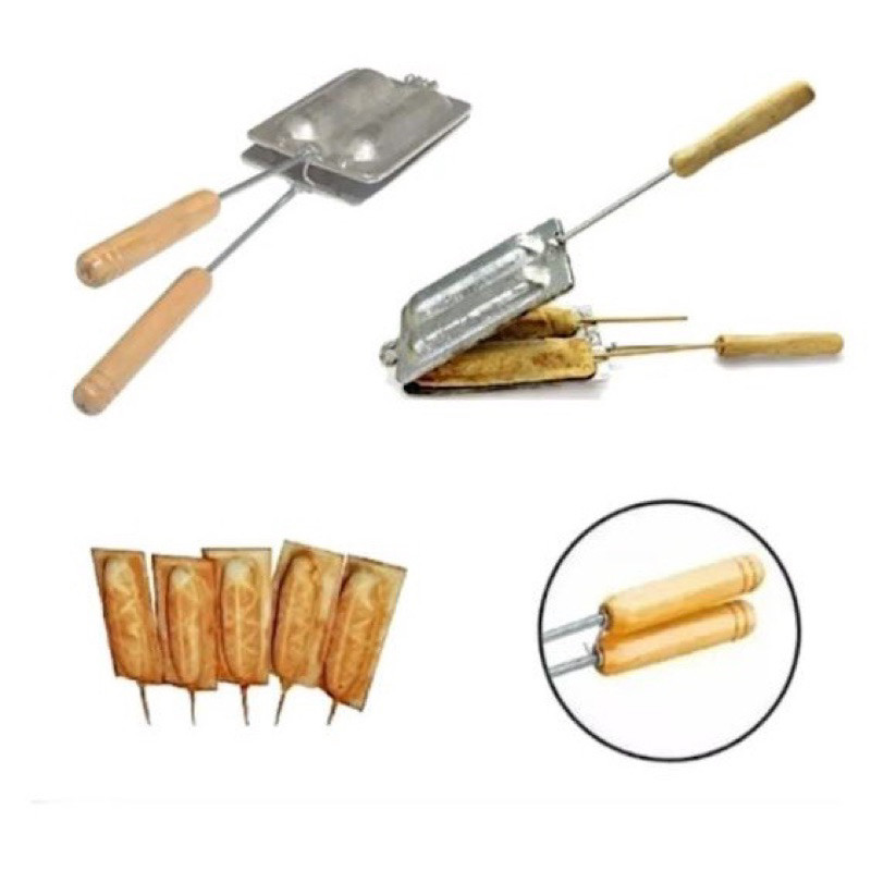 Forma Crepeira De Fogão Para Crepe Suiço Feito de Alumínio Cabo de Madeira [Envio HOJE]