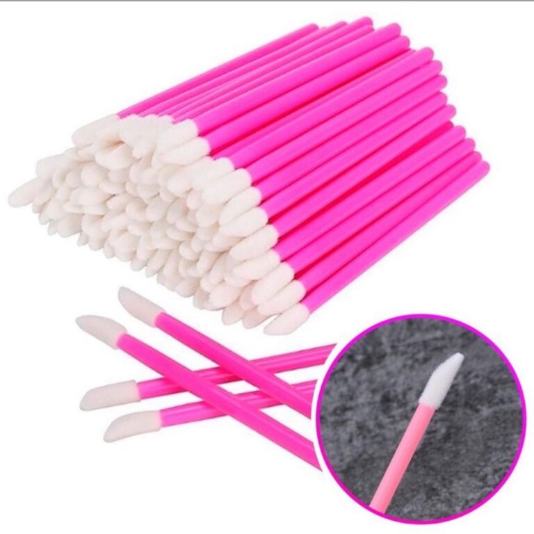 Kit 250 Pincel Aplicador Descartável de Batom Glo