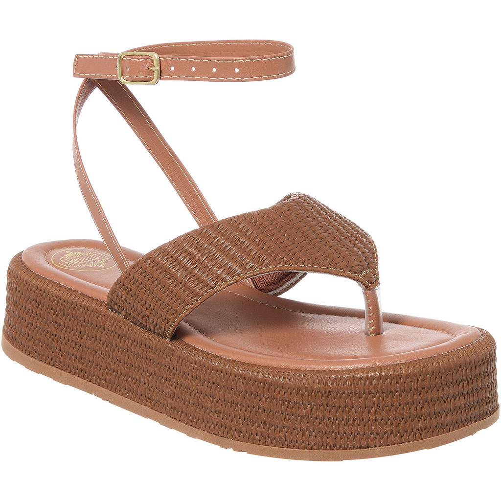 Sandália Feminina Flatform Chinelo Dedinho Confortável Lancellotti