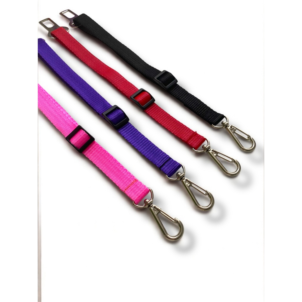 cinto de segurança pet para todos os portes regulável e segura para viagem ou passeio