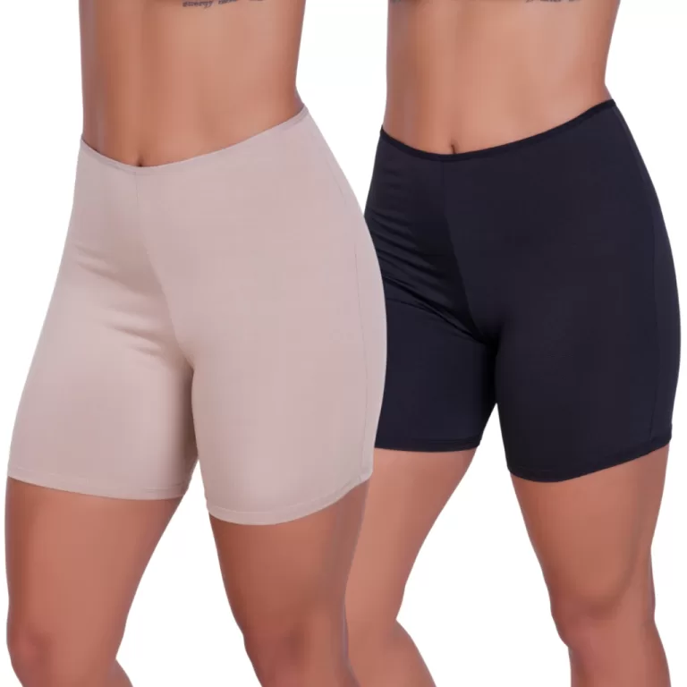 KIT 2 Short Segunda Pele Anagua Feminino Anágua C