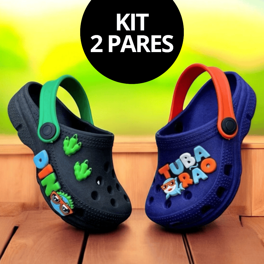 2 pares de sandalia infantil para menino