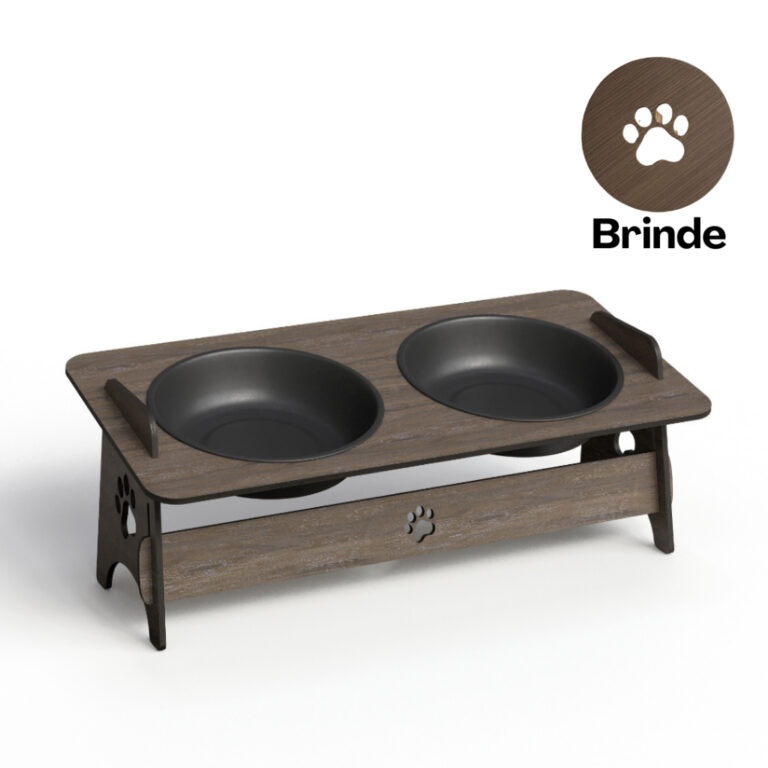 Comedouro Bebedouro Osso Para Pet Cachorro Tigela 