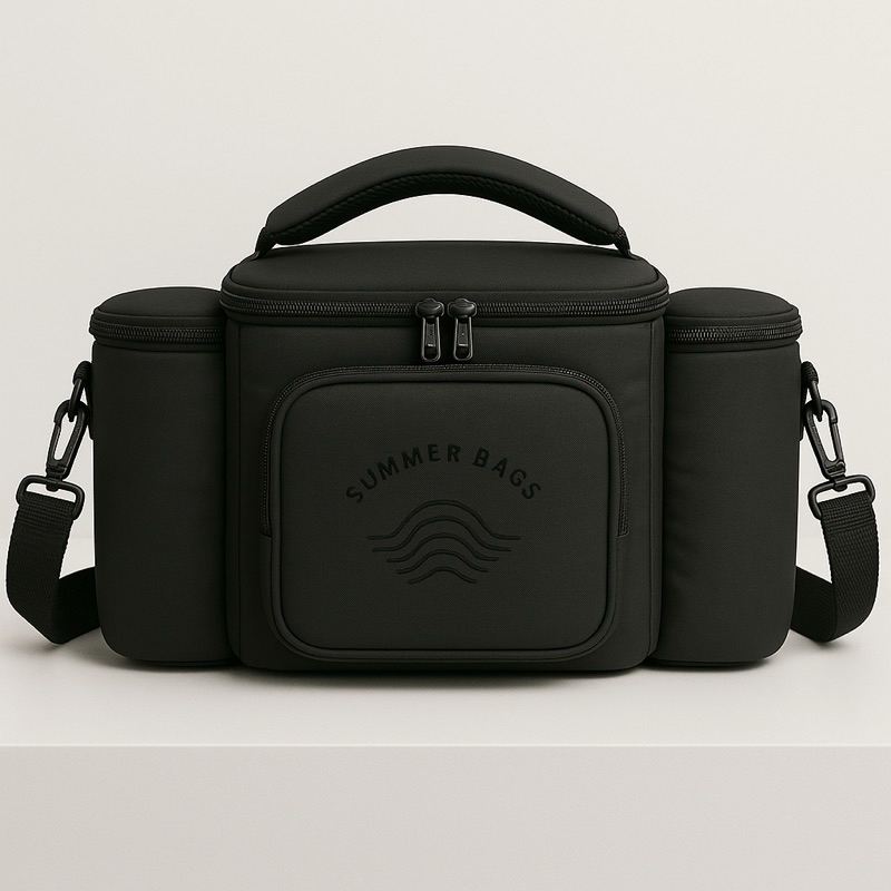 Bolsa Térmica Master Fitness Impermeável Academia Lancheira Marmiteira Viagem Preta