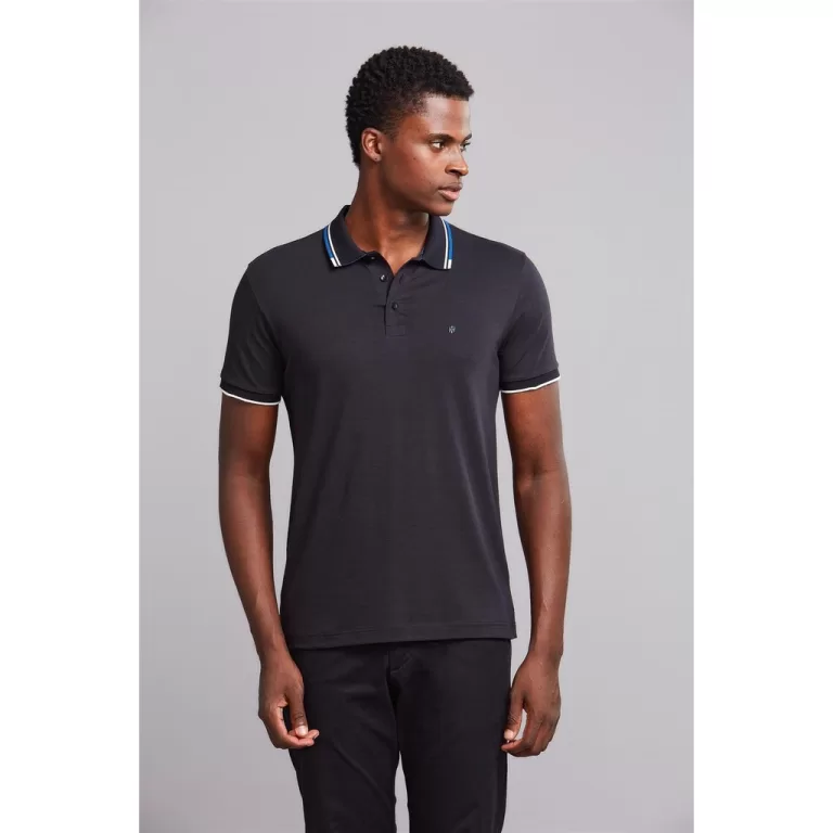 Polo Manga Curta Premium Malha Slim Fit – Pr