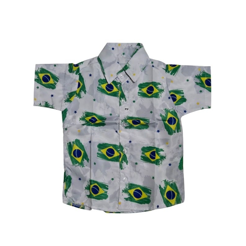 camisa social brasil 6 a 12 meses,1.2 anos