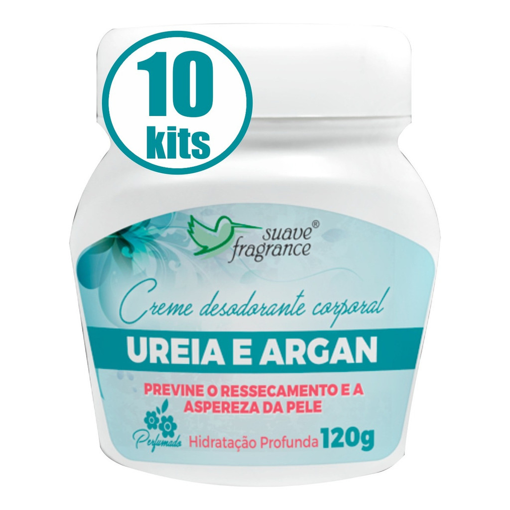 10 Creme Corporal Ureia E Argan Suave Fragrance Atacado