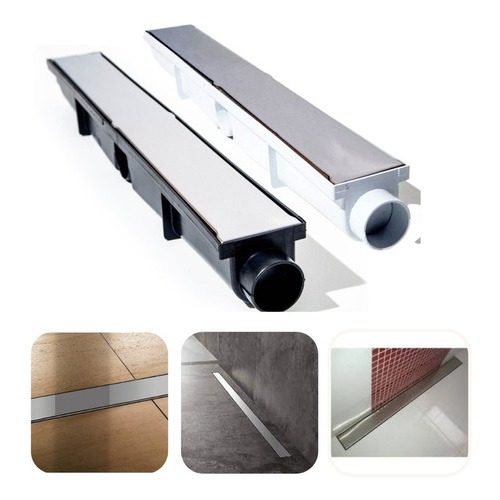 Ralo Linear 6×50 Oculto Inox Sifonado Anti-ch