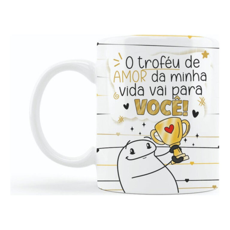 Xicara Frase Bonita Romantica Namorada Trofeu Da M