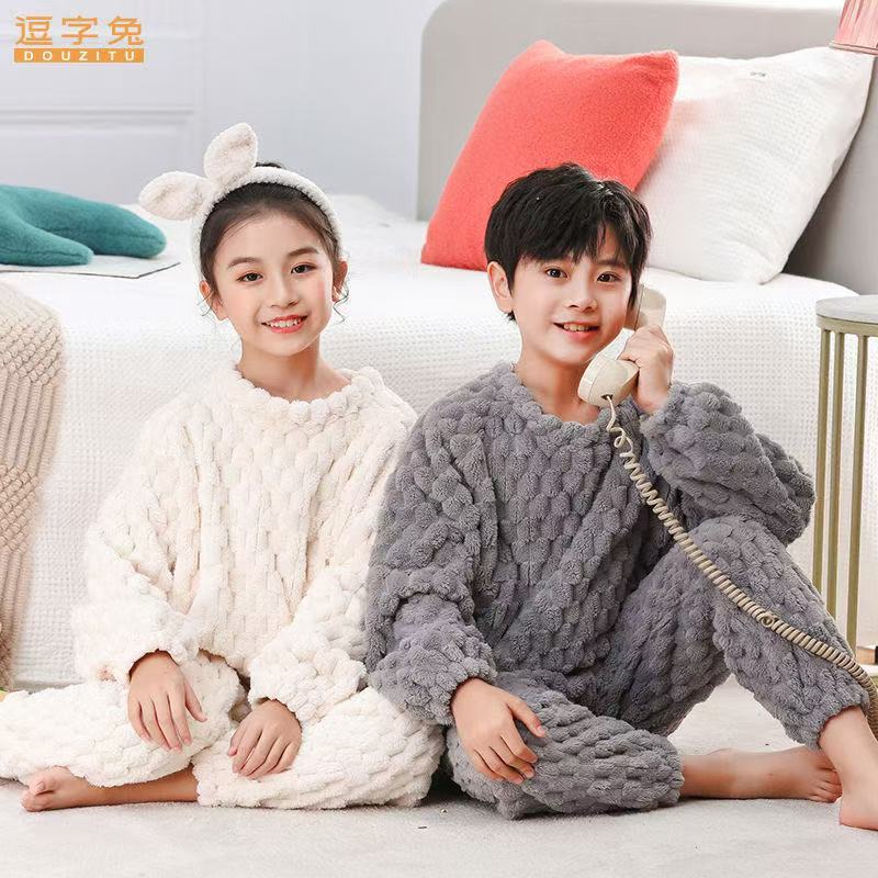 Pijama Infantil Fleece longa Conjunto Peluciado Inverno Quentinho Frio pra feminino e masculino 5126