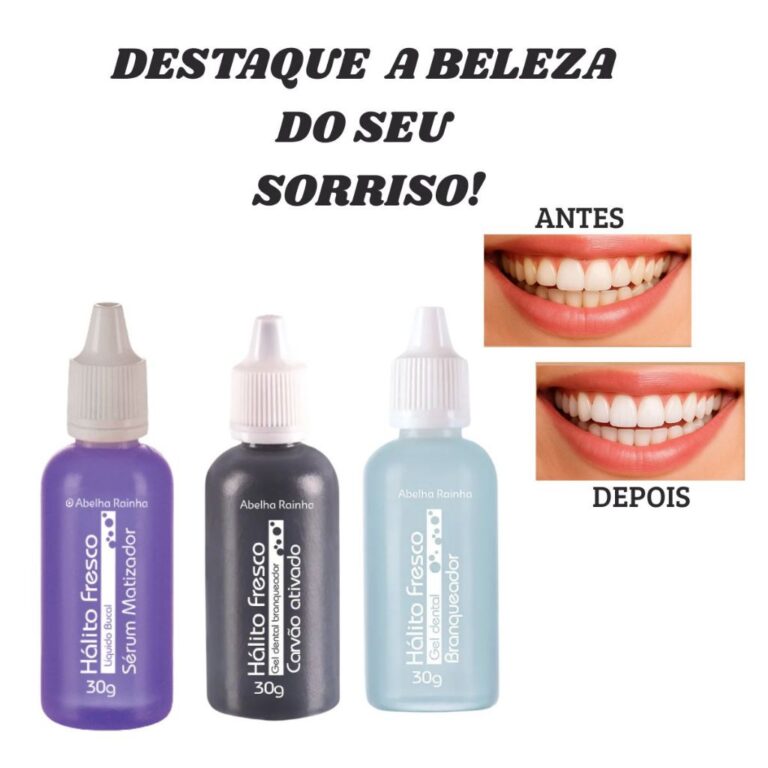 Gel Dental Hálito Fresco Para Dentes Amarelados A