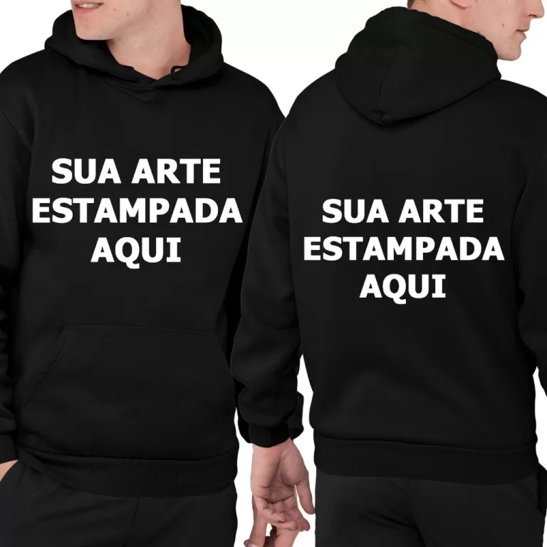 Blusa De Frio Moletom Estampado Personalizado Com 