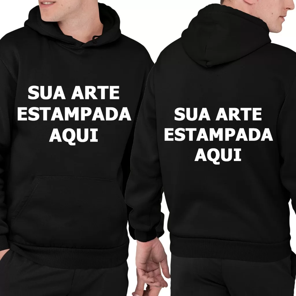 Blusa De Frio Moletom Estampado Personalizado Com Sua Ideia