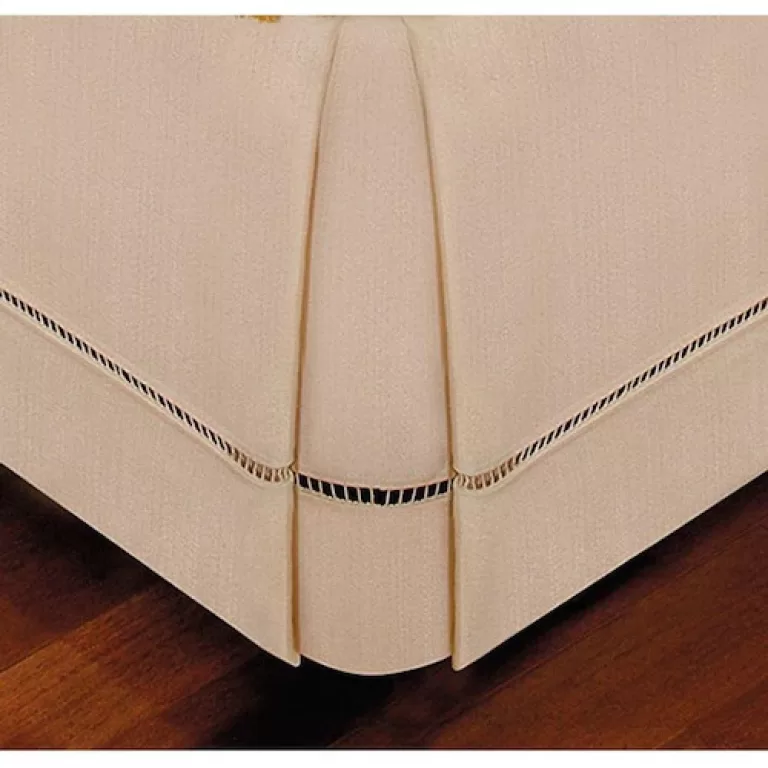 Saia Para Cama Box King Bege 193cm X 203cm X 36cm 