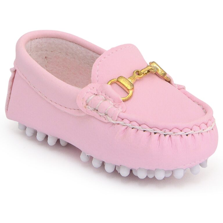 Sapato Bebê Menina Mocassim Baby Love Rosa Festa 