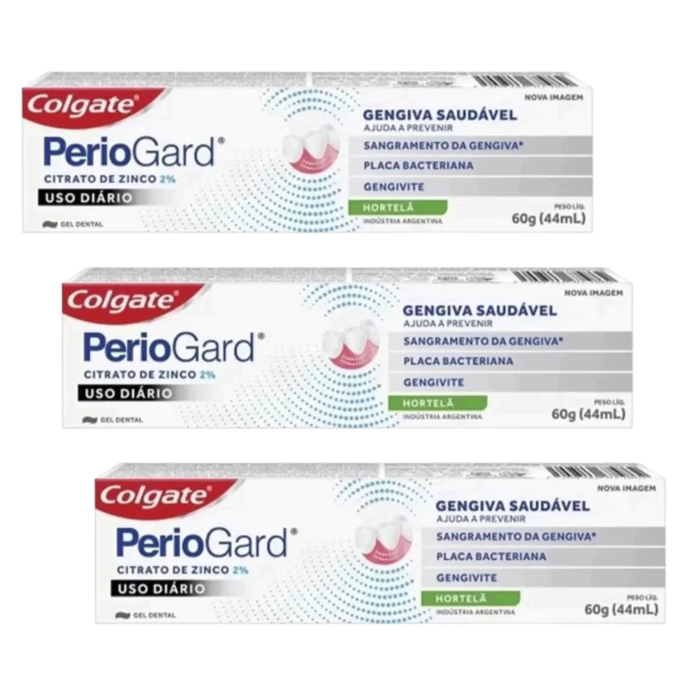 Creme Dental Colgate PerioGard 60g Hortelã | Gengiva Saudável | Antibacteriano Diário