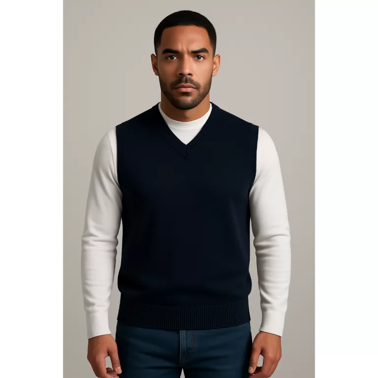 Colete Masculino Tricô Social Inverno Elegante Ca