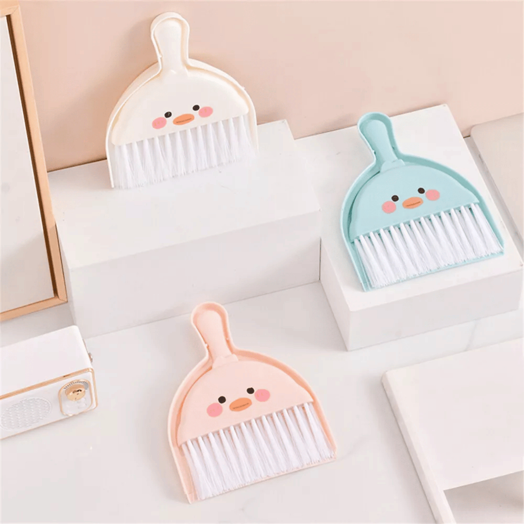 Conjunto De Limpeza Kit Mini Vassoura Pá Limpeza Multiuso Limpar Mesa De Escritório Armários Gavetas
