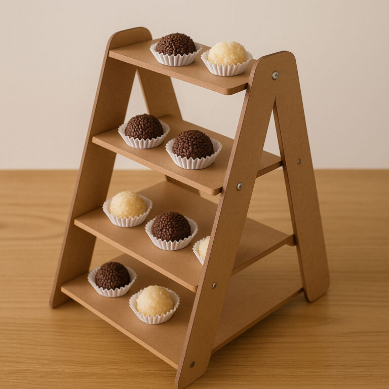 Kit Duas Escadinhas Em MDF Para Decorações e Doc