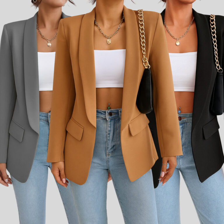 Max Blazer Feminina Longo Alfataria Socia Manga Lo