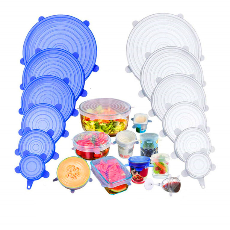 Kit de 6 Tampas de Silicon Flexível E Lavável pa