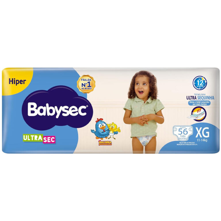 Fralda Descartável Babysec Galinha Pintadinha Ult