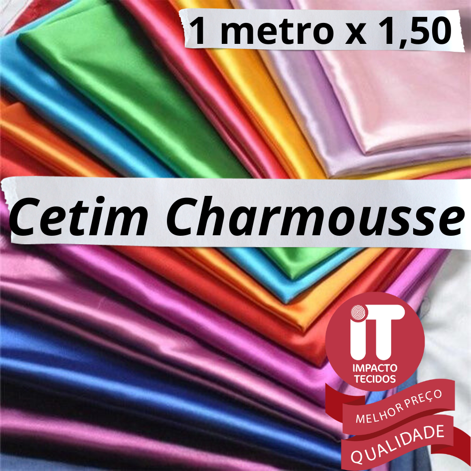 1 M x 1,5 M +Barato é AQUI Tecido Cetim Charmousse