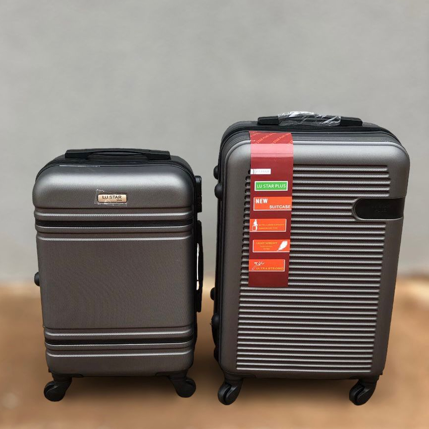 Kit 2 Malas  de Viagem  BORDO + DESPACHO Abs Giro 360° Com Cadeado Promoção