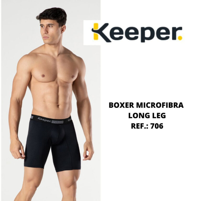 Boxer microfibra long leg anti assadura Keeper 706